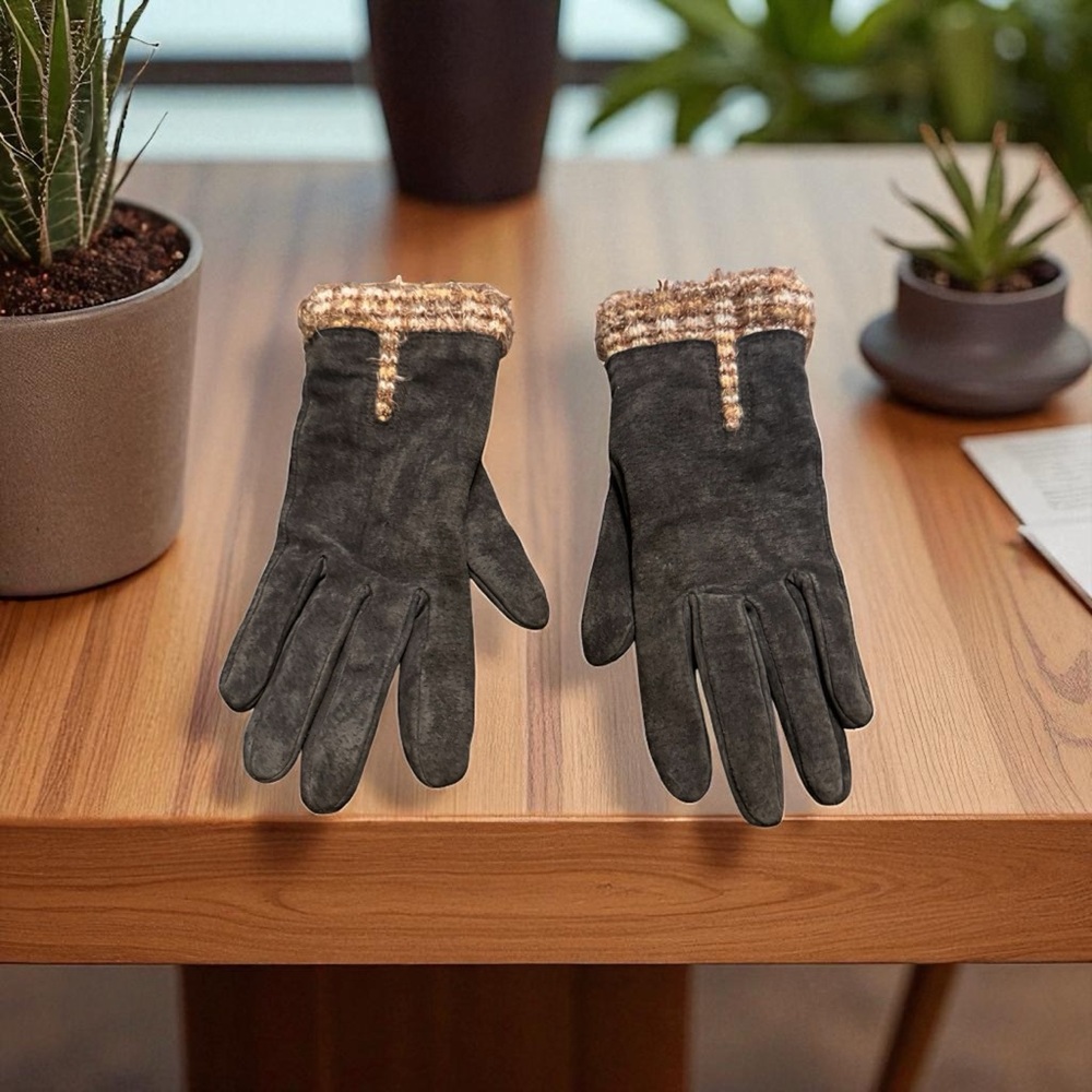 Nine West Genuine Leather Gloves SZ MED